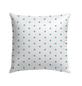 Stylish Frosty Snowflake Mosaic pattern on outdoor pillow.